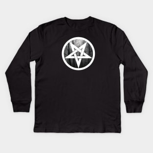 Woven Pentagram - Forest Kids Long Sleeve T-Shirt